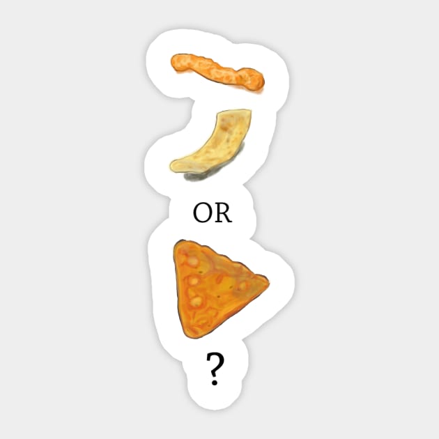 Cheeto, Frito or Dorito? Sticker by ajgoal